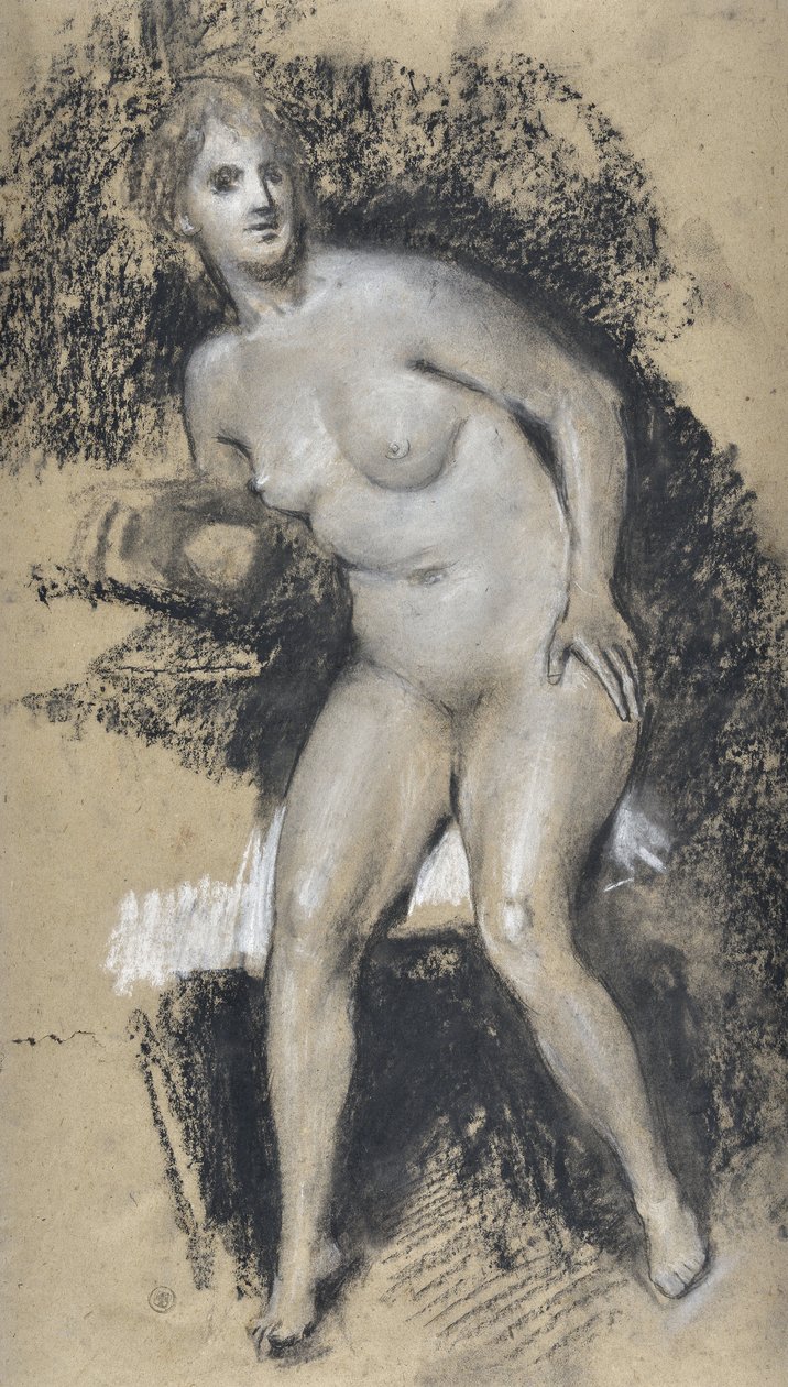 Nu feminino acadêmico (desenho) de Stanislas Torrents y de Amat