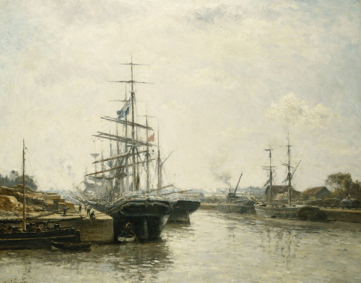 O Bassin de Caen, 1887 de Stanislas Victor Edouard Lepine