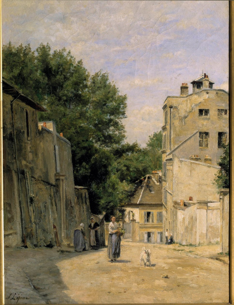 Montmartre, rue Saint Vincent Painting de Stanislas Lepine (1835-1892). Século XIX. Dim. 0,67x0,48 m. Paris, Musee d