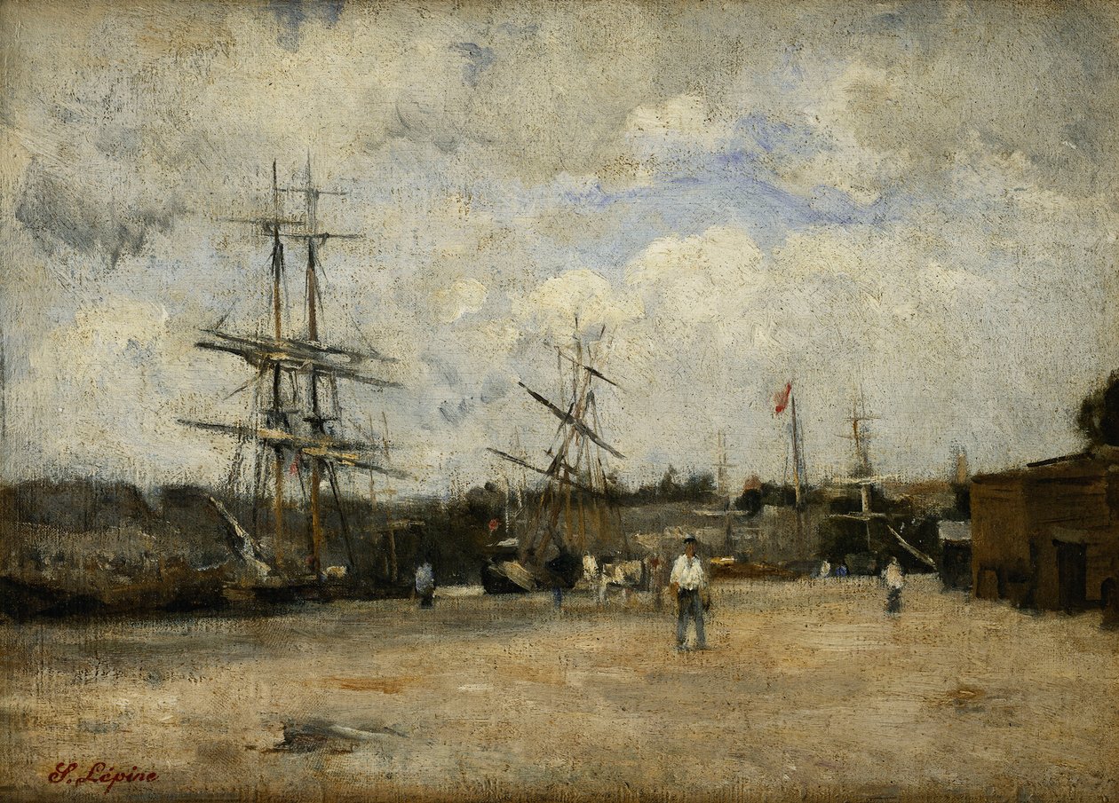 O porto de Rouen; O porto de Rouen, de Stanislas Victor Edouard Lepine