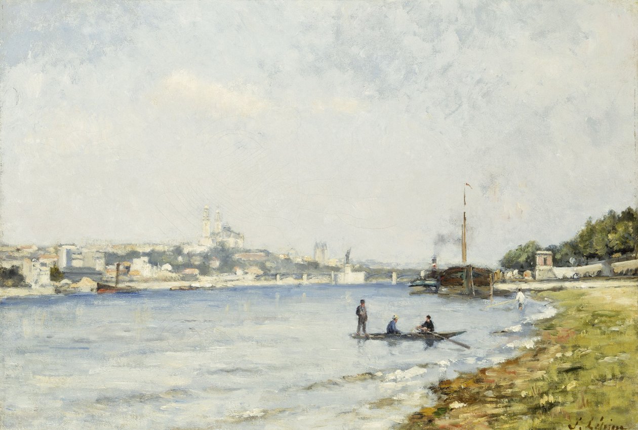 O Sena em Passy, ca. 1880 (óleo sobre tela) de Stanislas Victor Edouard Lepine