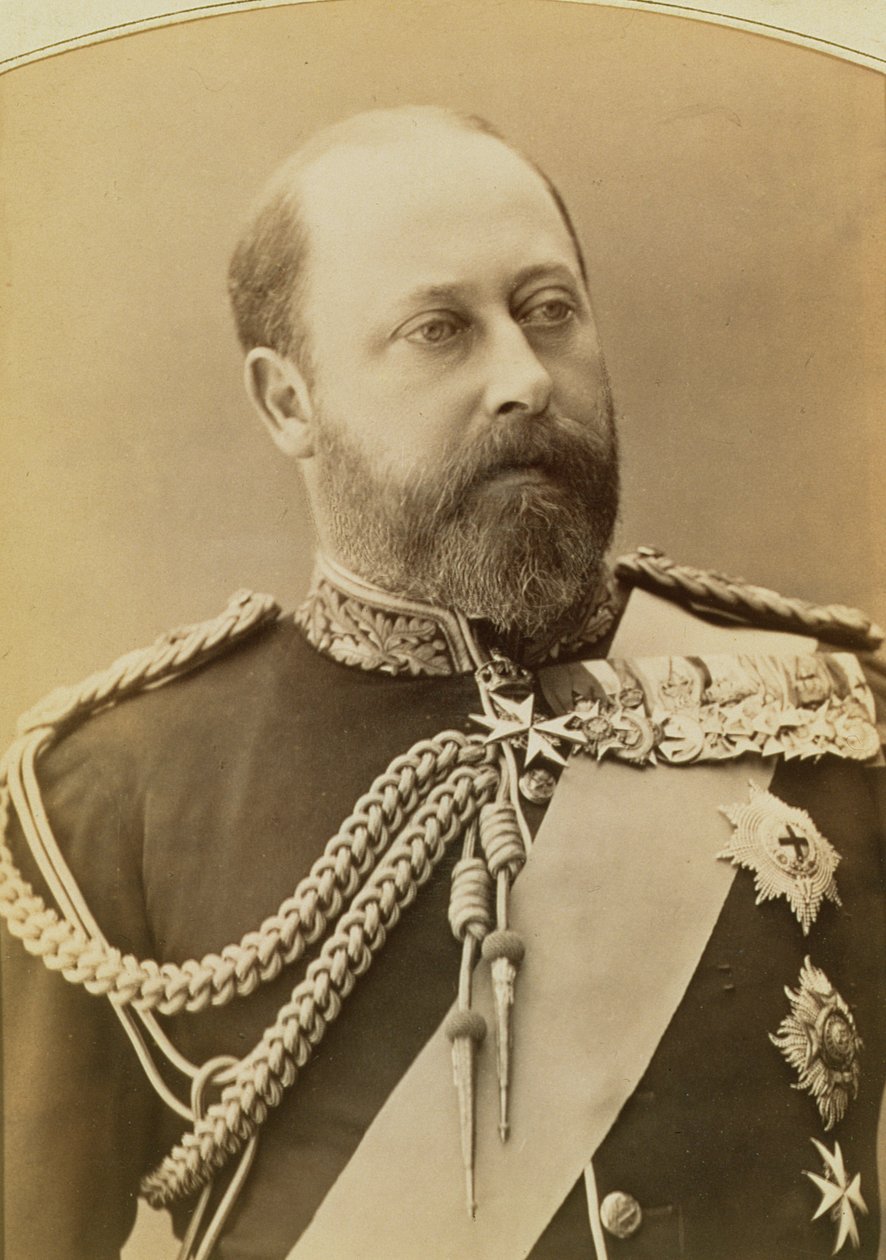 Rei Eduardo VII como Príncipe de Gales (1841-1910), fotografia de retrato de Stanislaus Walery