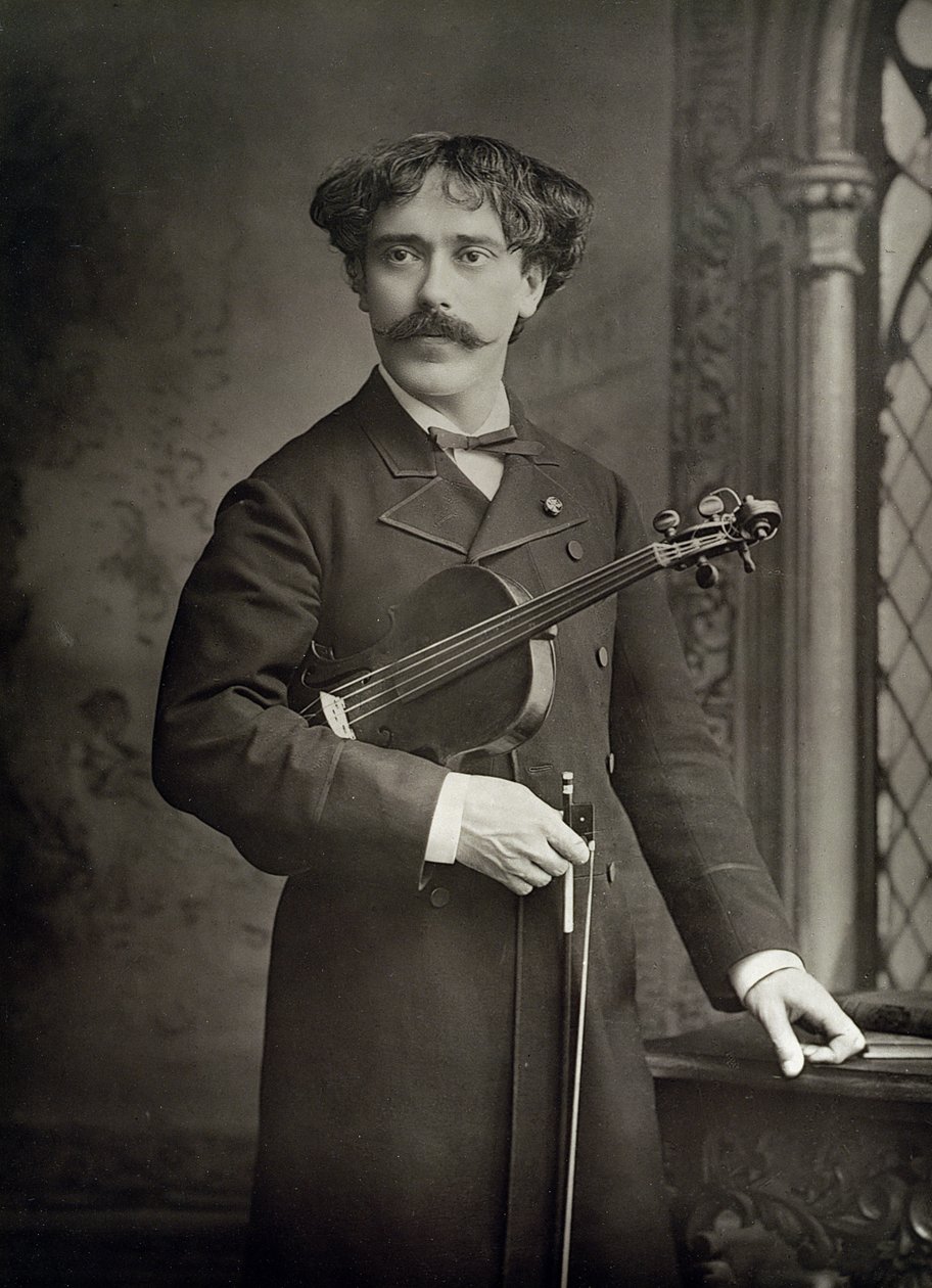 Pablo de Sarasate e Navascues (1844-1908), violinista e compositor espanhol, fotografia de retrato de Stanislaus Walery