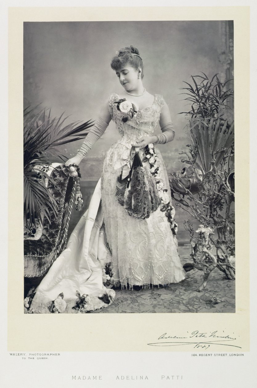 Retrato de Madame Adelina Patti (1843-1919) de Stanislaus Walery