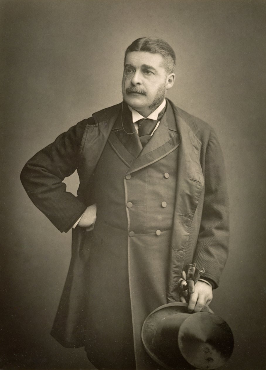 Sir Arthur Sullivan, compositor, fotografia de retrato de Stanislaus Walery