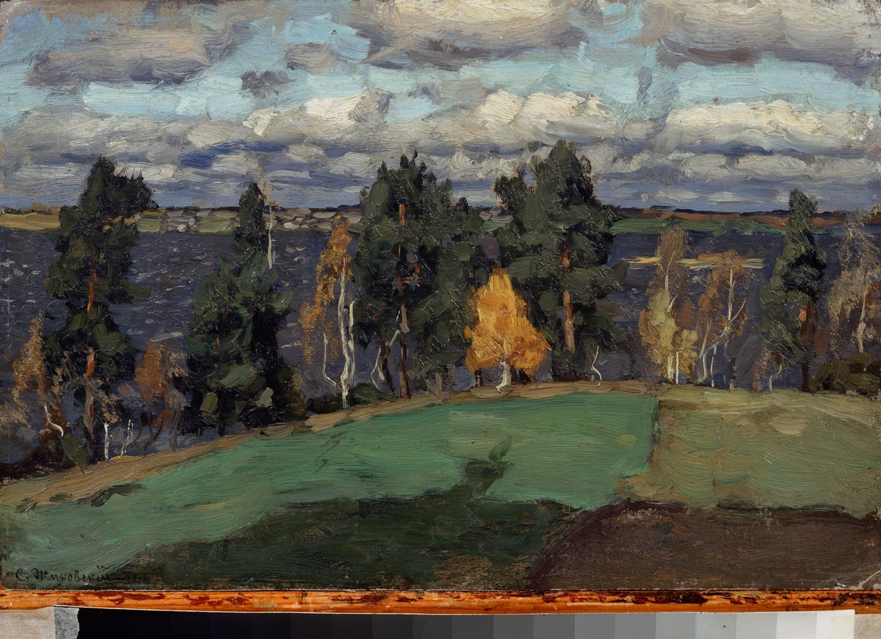 Automne. Peinture de Stanislav Yulianovich Zhukovsky (Joukovski) (1873-1944), huile sur toile de Stanislav Joulianovitch Joukovski