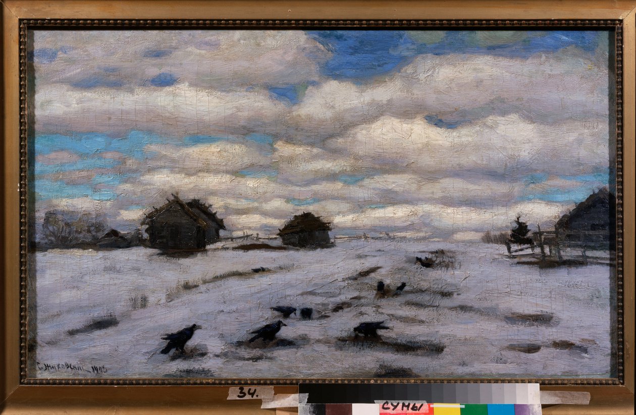 Degel. Peinture de Stanislav Yulianovich Zhukovsky (Joukovski) (1873-1944), huile sur toile de Stanislav Joulianovitch Joukovski