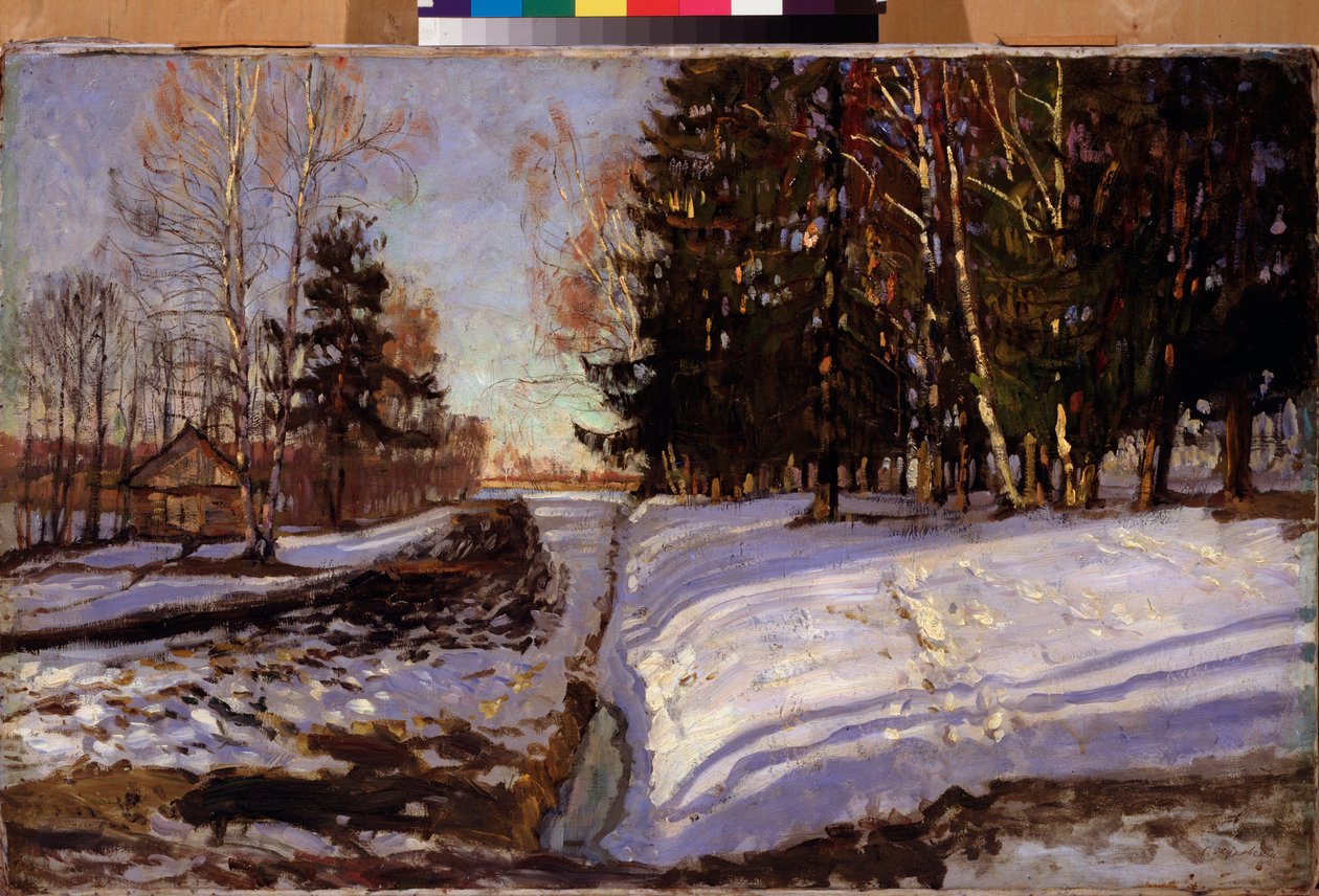Marte. Peinture de Stanislav Yulianovich Zhukovsky (Joukovski) (1873-1944), huile sur toile de Stanislav Joulianovitch Joukovski