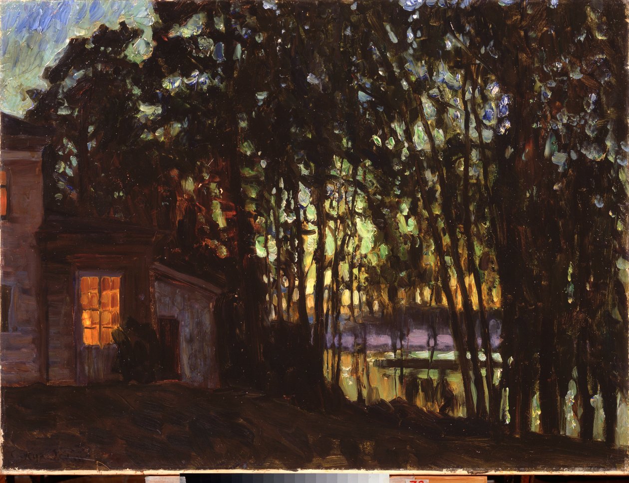 Noite de Julho. Pintura de Stanislav Yulianovich Zhukovsky (1873-1944), óleo sobre tela de Stanislav Joulianovitch Joukovski