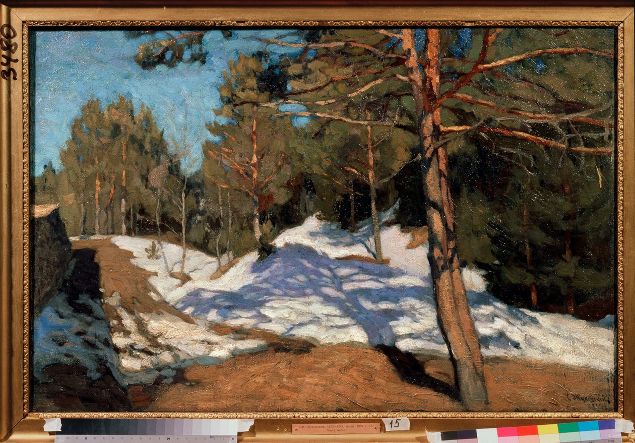 Primavera. Pintura de Stanislav Yulianovich Zhukovsky (Zhukovsky) (1873-1944), óleo sobre tela de Stanislav Joulianovitch Joukovski