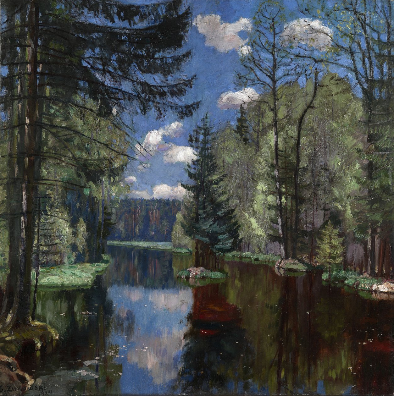 Forest Lake, 1934 de Stanislav Julianovic Zukovskij