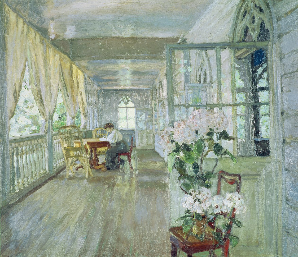 Terraço da casa senhorial de Stanislav Julianovic Zukovskij