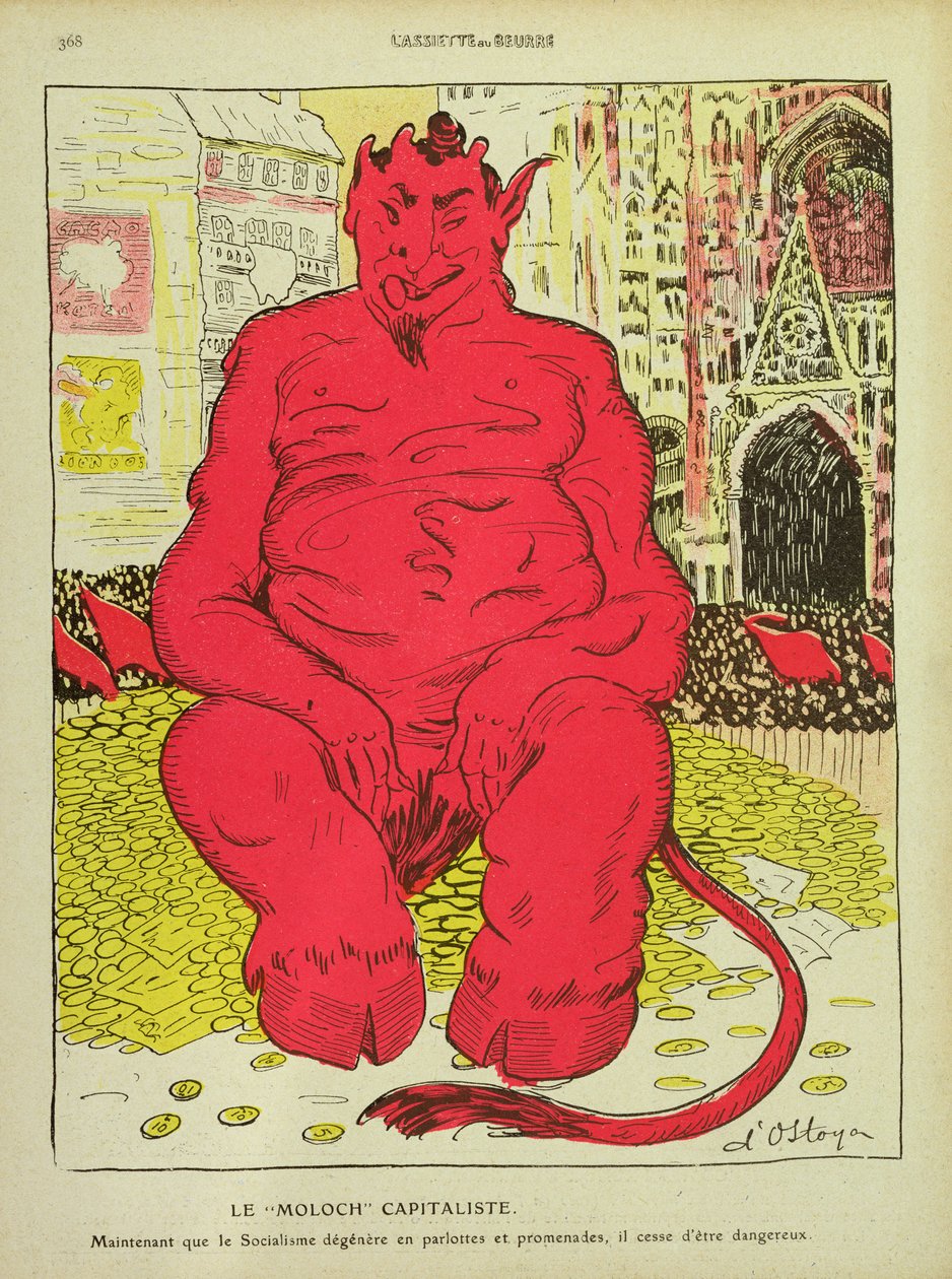 O capitalista Moloch, de LAssiette au Beurre, 27 de agosto de 1910 de Stanislav Ostoja Chrostovski