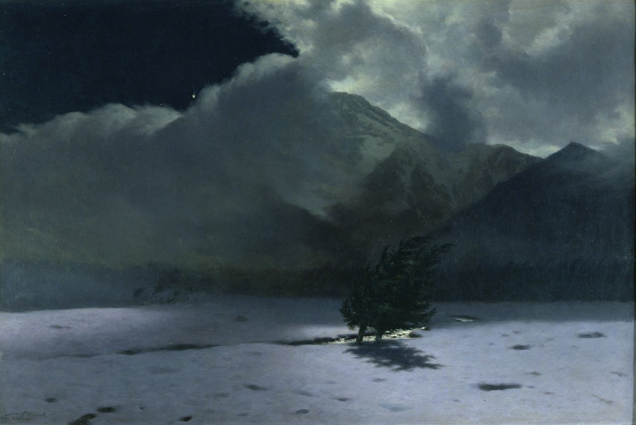 Vento nas Montanhas Tatra, 1895 de Stanislaw Ignacy Witkiewicz