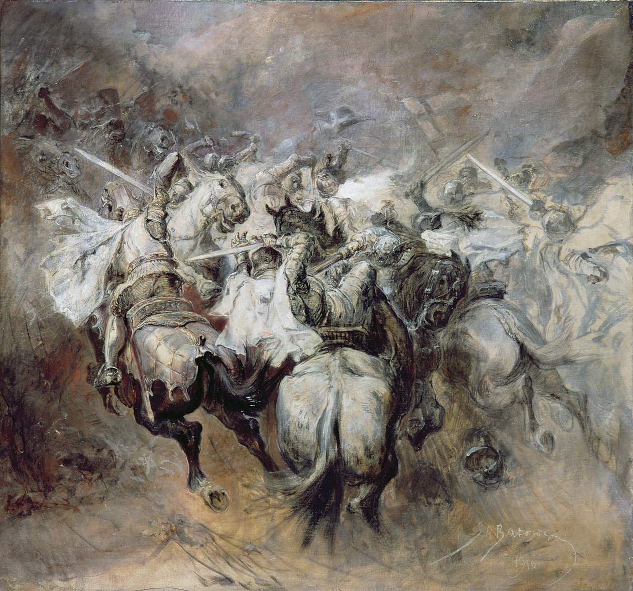 A Batalha de Grunewald de Stanislaw Kaczor Batowski