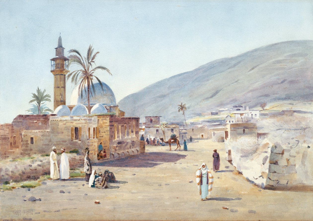 A cidade de Tibério, 1906 (wc no papel) de Stanley Inchbold