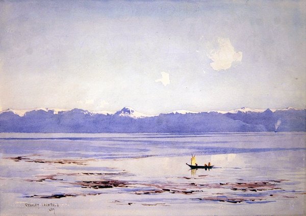 Mar e Montanhas de Neve de Stanley Inchbold