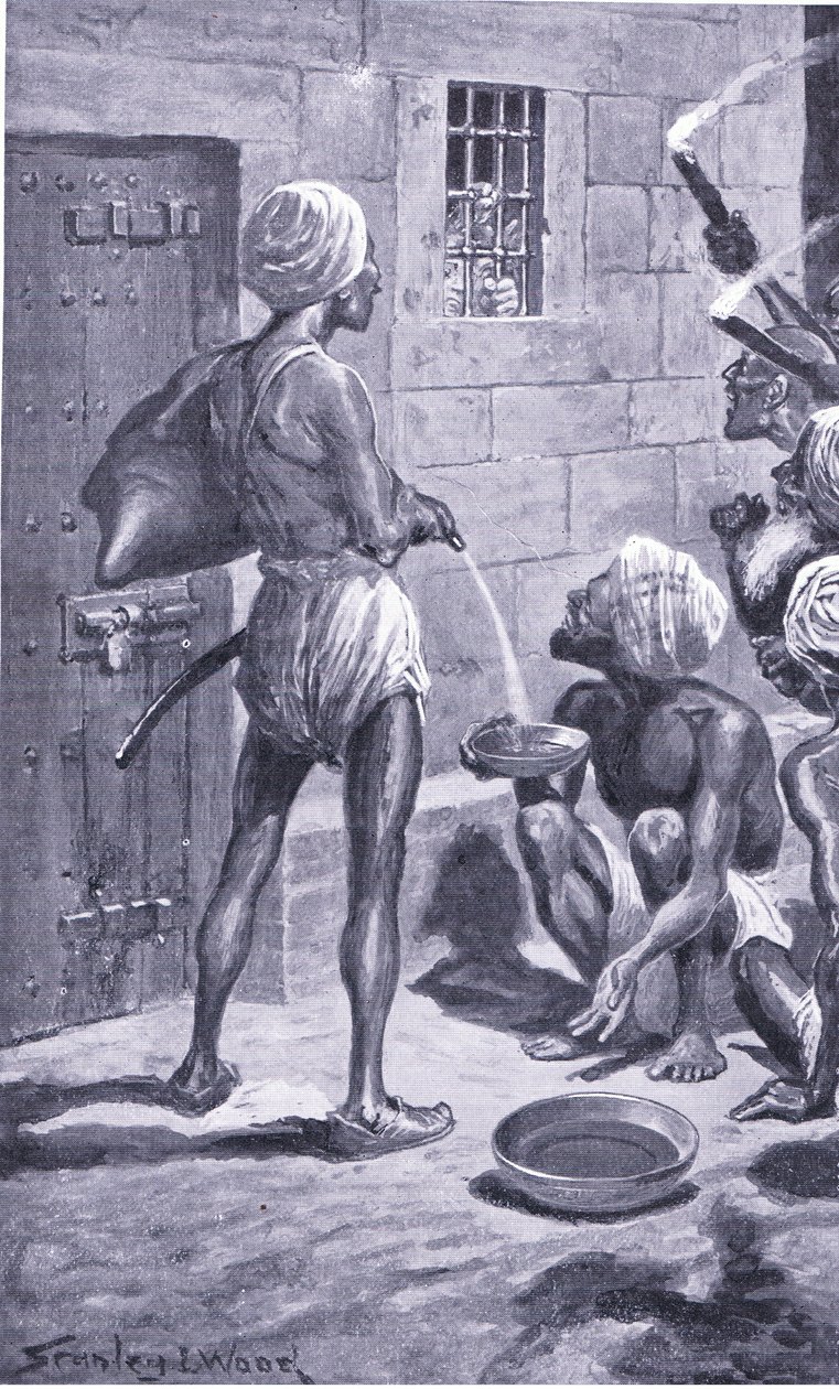 O Buraco Negro de Calcutá (1866-1928) (litho) de Stanley L. Wood