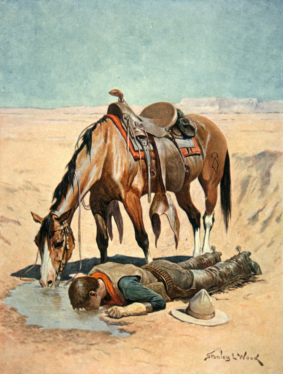 O Buraco de Água (aguarela sobre papel) de Stanley L. Wood