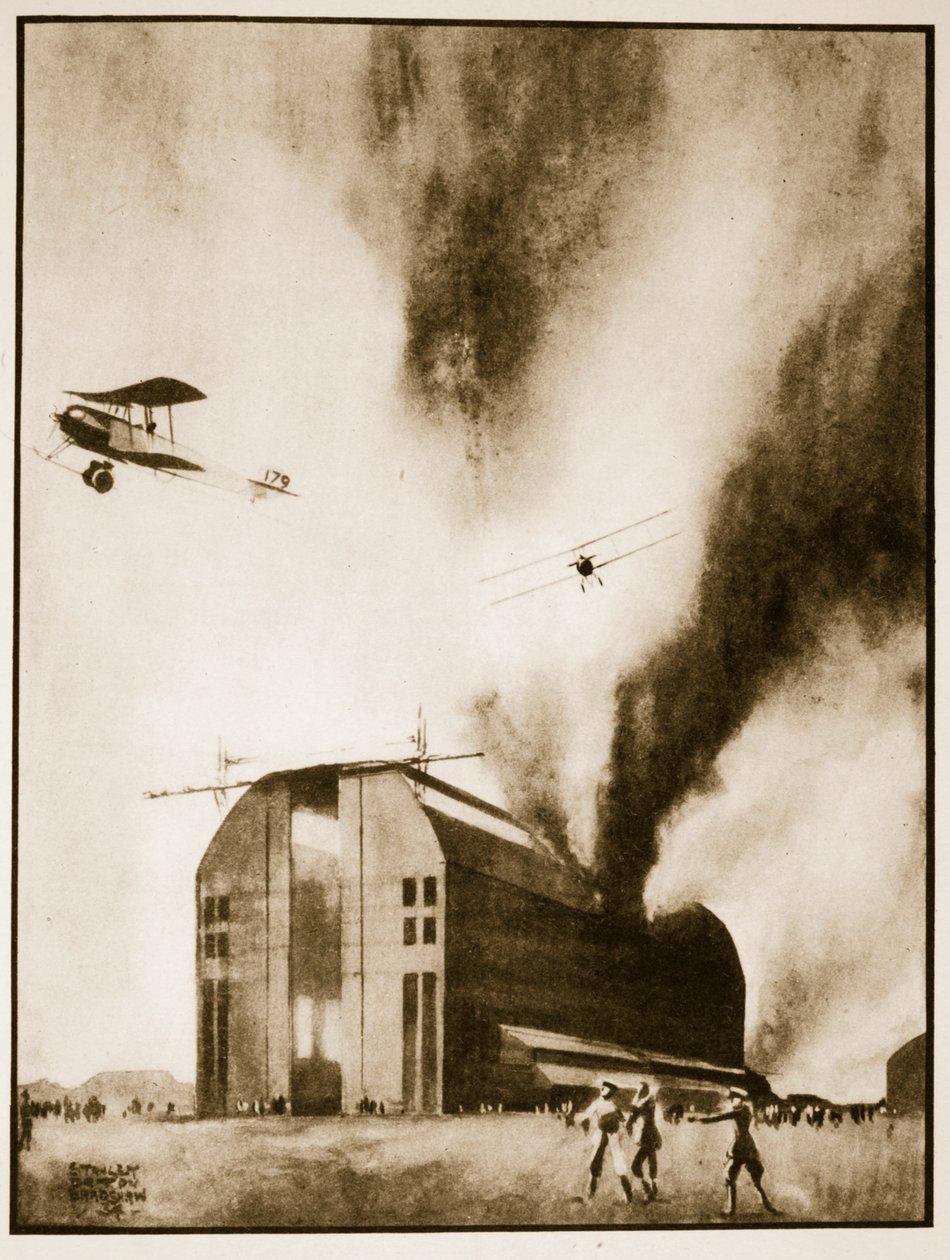 Ataque de Avro em Friedrichschafen, 21 de novembro de Stanley Orton Bradshaw