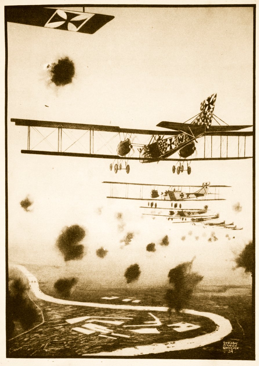 Daylight Raid em Londres, ilustração de 