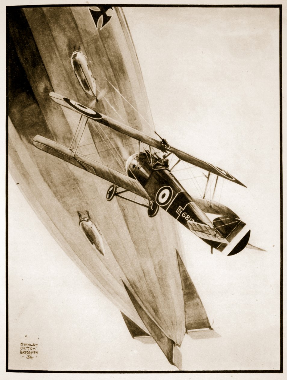 L.T. Culley Gets His Zeppelin, ilustração de 