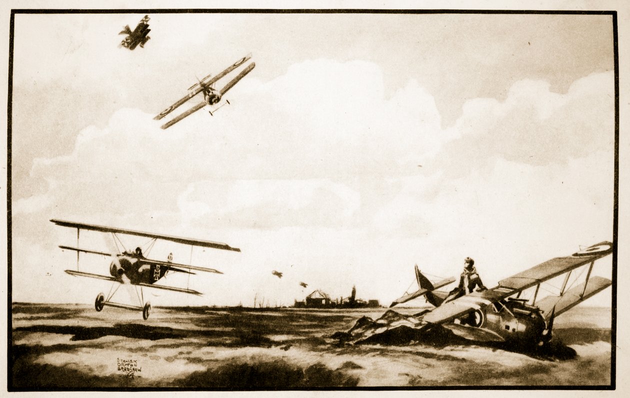 A Morte de Richthofen, ilustração de 