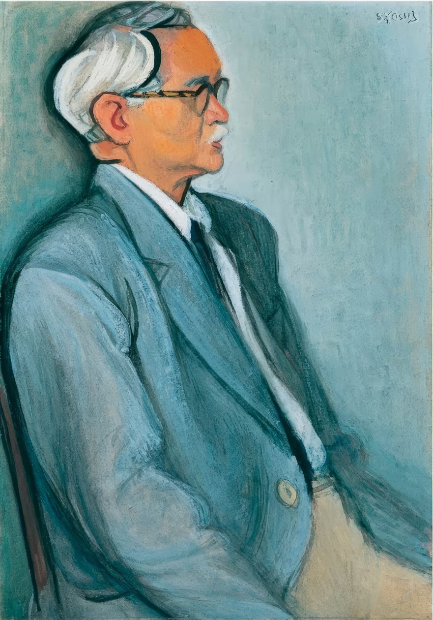 Retrato de Abe Yoshishige de Sōtarō Yasui