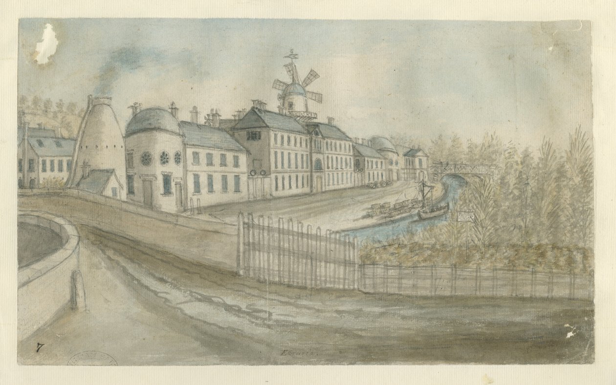 Etruria - Fábrica: pintura a aquarela, sd [1762-1802] de Stebbing Shaw