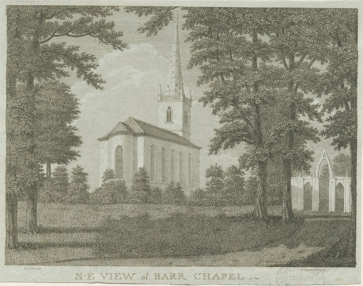 Capela do Grande Barr: gravura, nd [1762-1802] de Stebbing Shaw