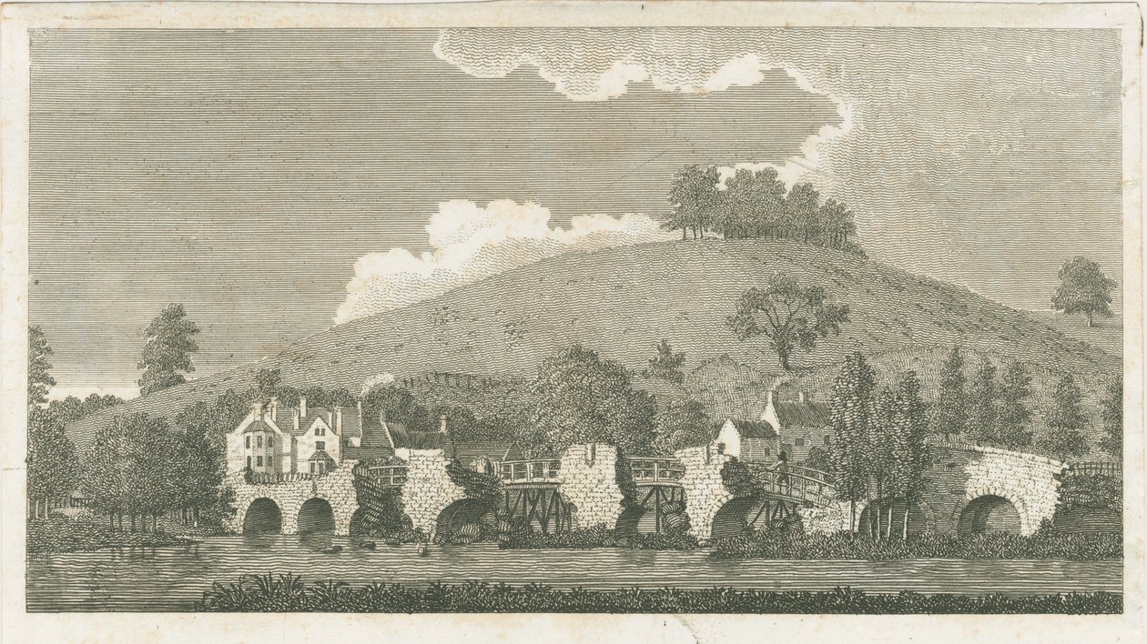 Ponte Wolseley: gravura, 1802 de Stebbing Shaw