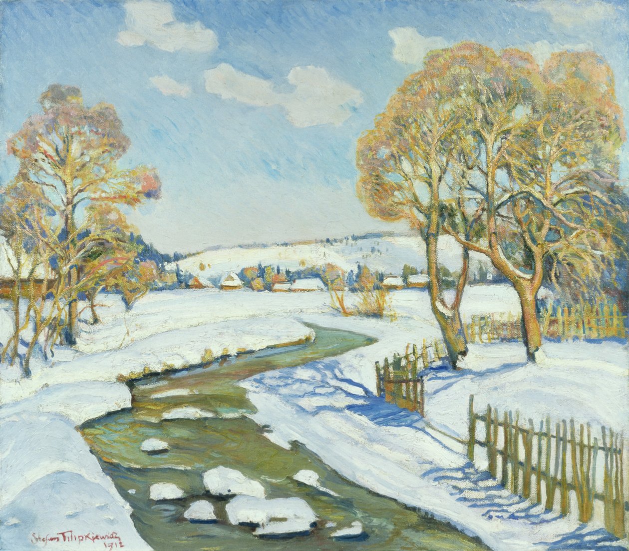 Dia de sol em Poronin, 1917 de Stefan Filipowicz