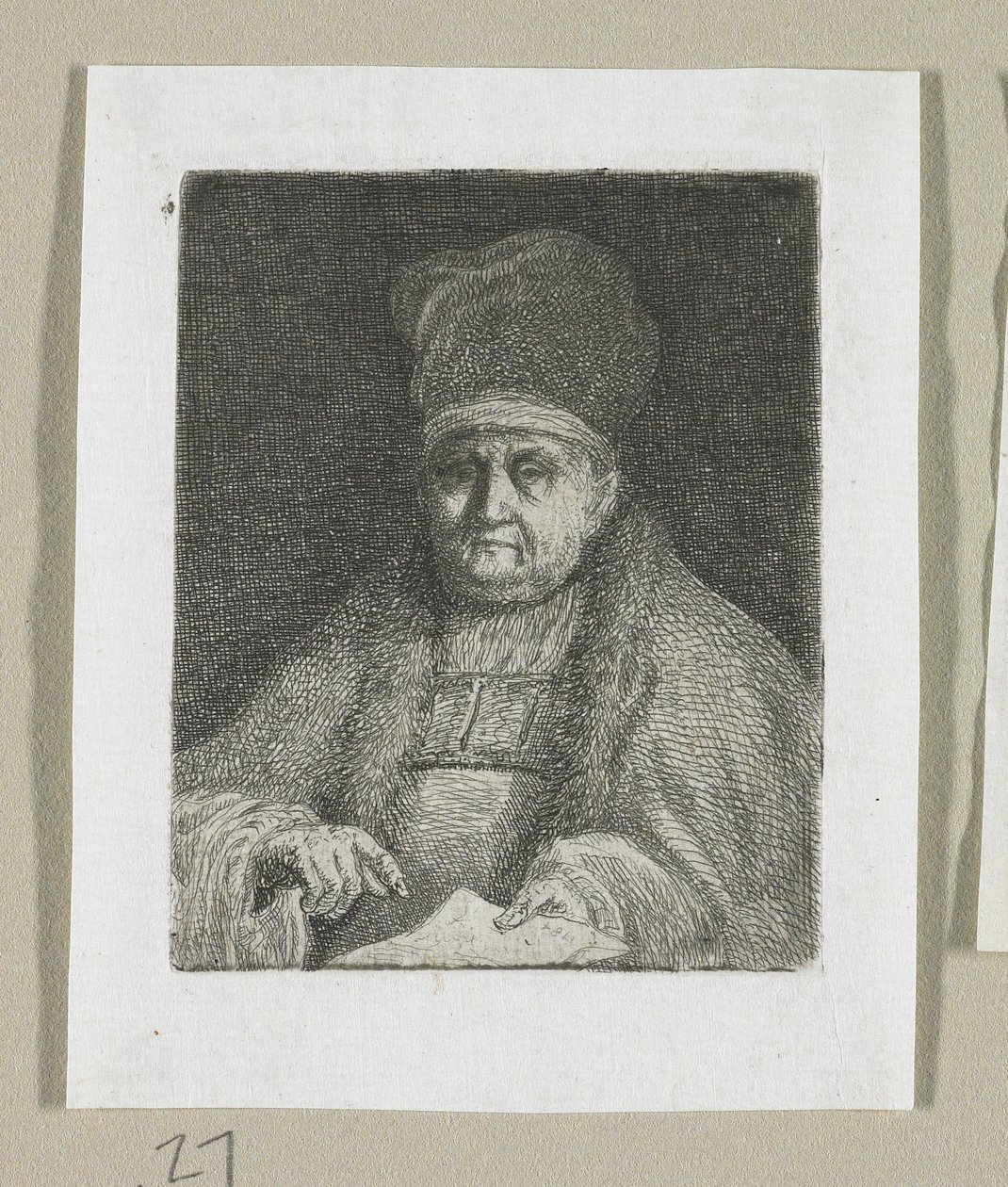 Retrato de Meio Comprimento de um Dignitário Eclesiástico de Stefan Juliusz Norblin de la Gourdaine