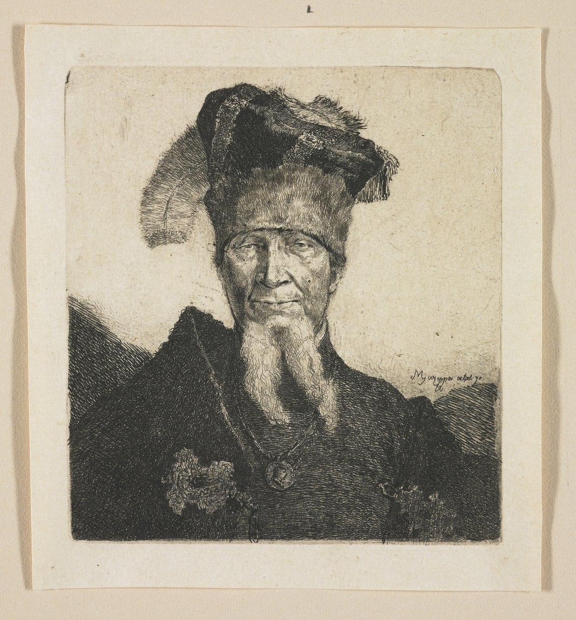 Retrato de um Homem, a chamada "Mazeppa de Stefan Juliusz Norblin de la Gourdaine