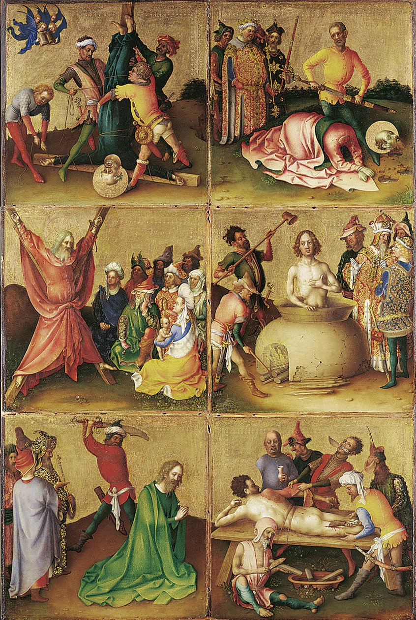Stefan Lochner - Martírio dos Apóstolos - Google Art Project de Stefan Lochner