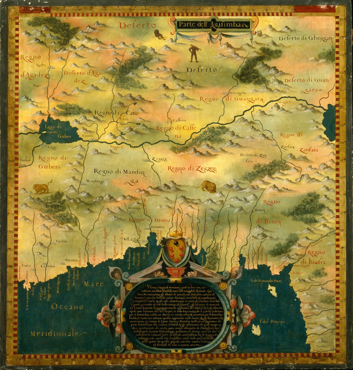 Níger, Nigéria e Camarões de Stefano Bonsignori 1589
