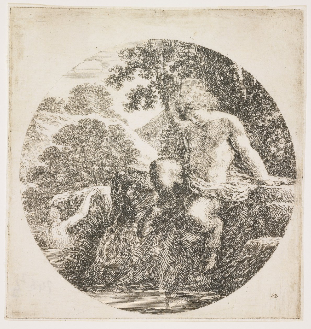 O jovem sátiro, 1656 de Stefano della Bella