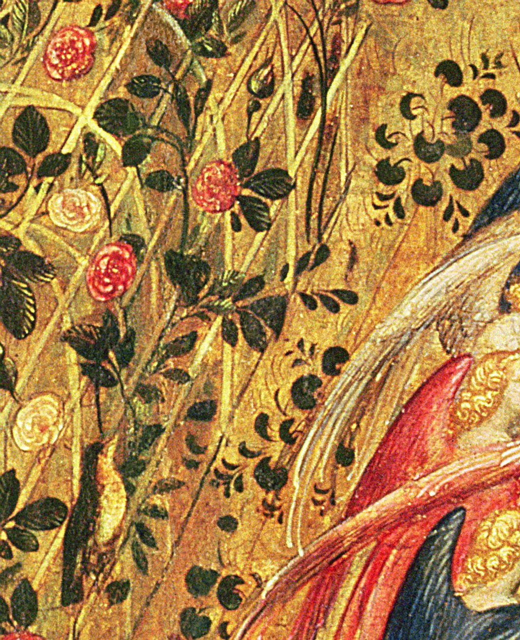 Madonna com um Rose Bush (detalhe de 222453) de Stefano di Giovanni da Verona