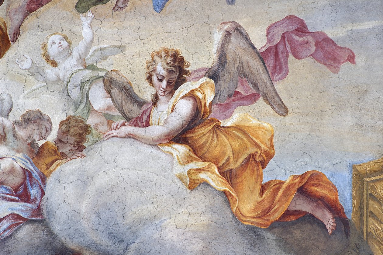 Anjo, detalhe da glória de São João Batista de Stefano Maria Legnani