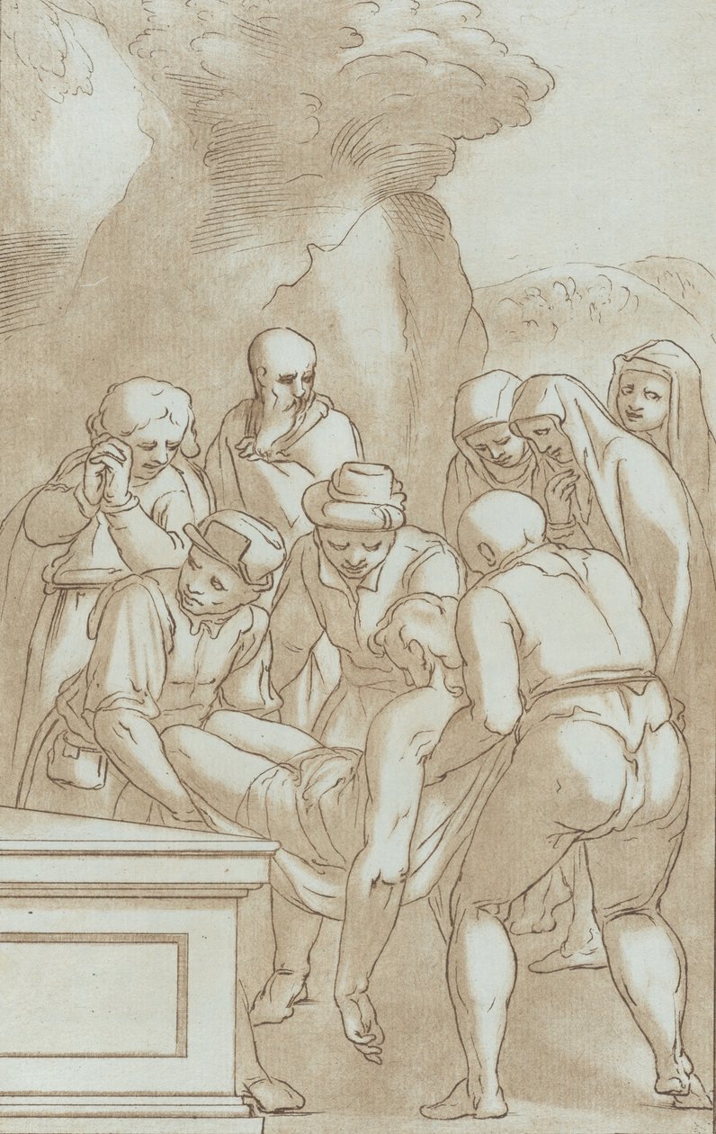 O sepultamento, c. 1780. de Stefano Mulinari