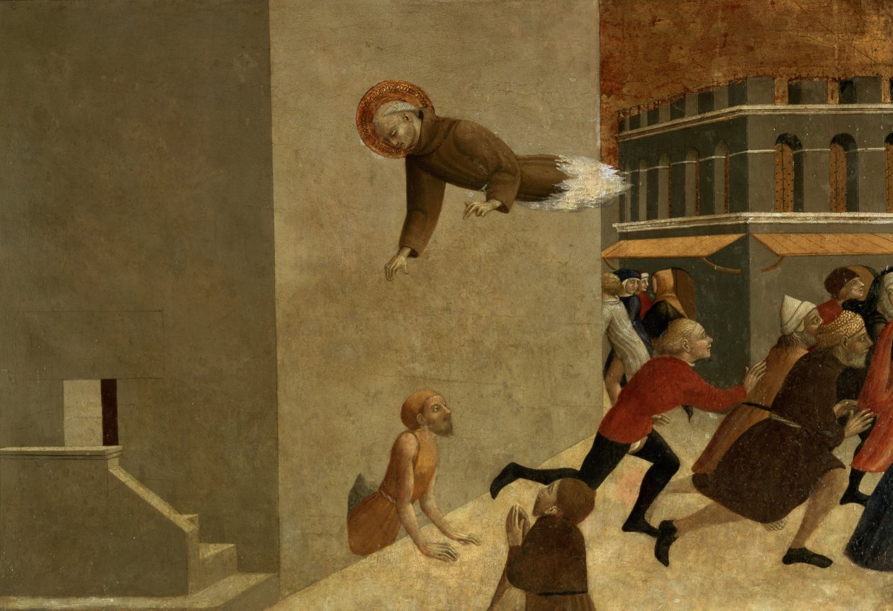O Beato Ranieri Rasini entregando os Pobres da Prisão em Florença, painel predelet do políptico de São Francisco de Borgo San Sepolcro, 1437-44 (ver também 95743) de Stefano Sassetta