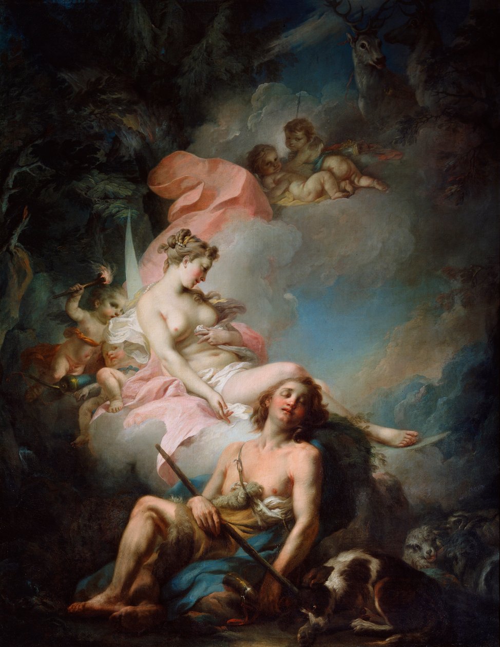 Selene e Endymion, 1760s. de Stefano Torelli