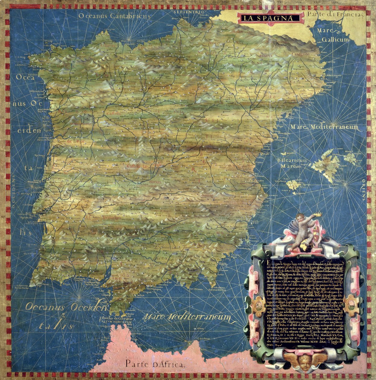 Mapa da Espanha do Século XVI, da 