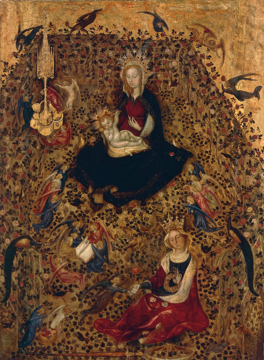Madonna of the Rose Garden, cerca de 1425, de Stefano da Verona (1374-1438) de Stefano da Verona