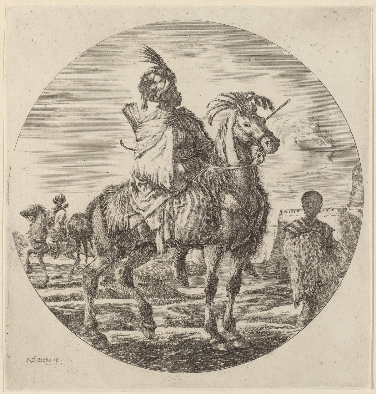 Um Cavaleiro Negro de Stefano della Bella