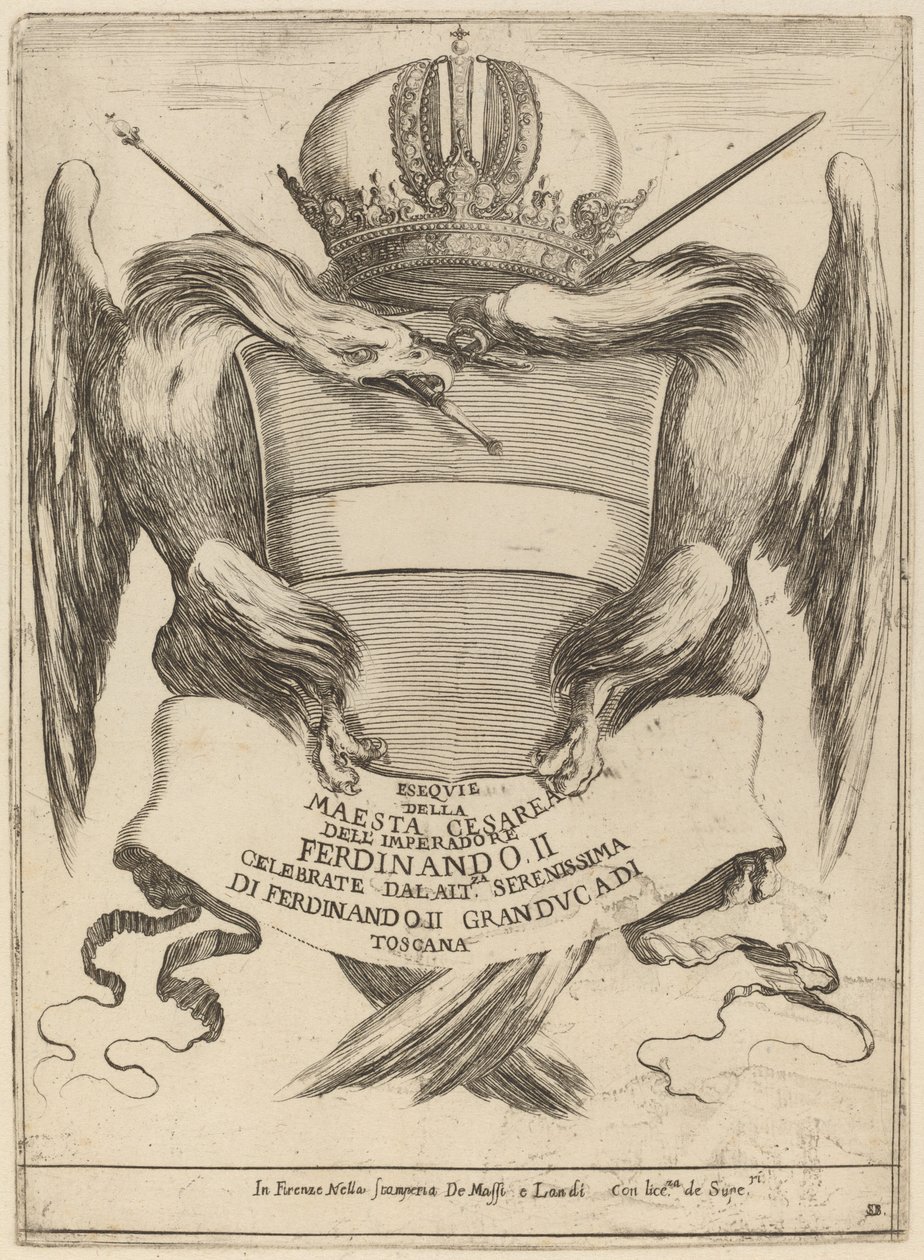Armas com Dedicação ao Grão-Duque Fernando II. de Stefano della Bella