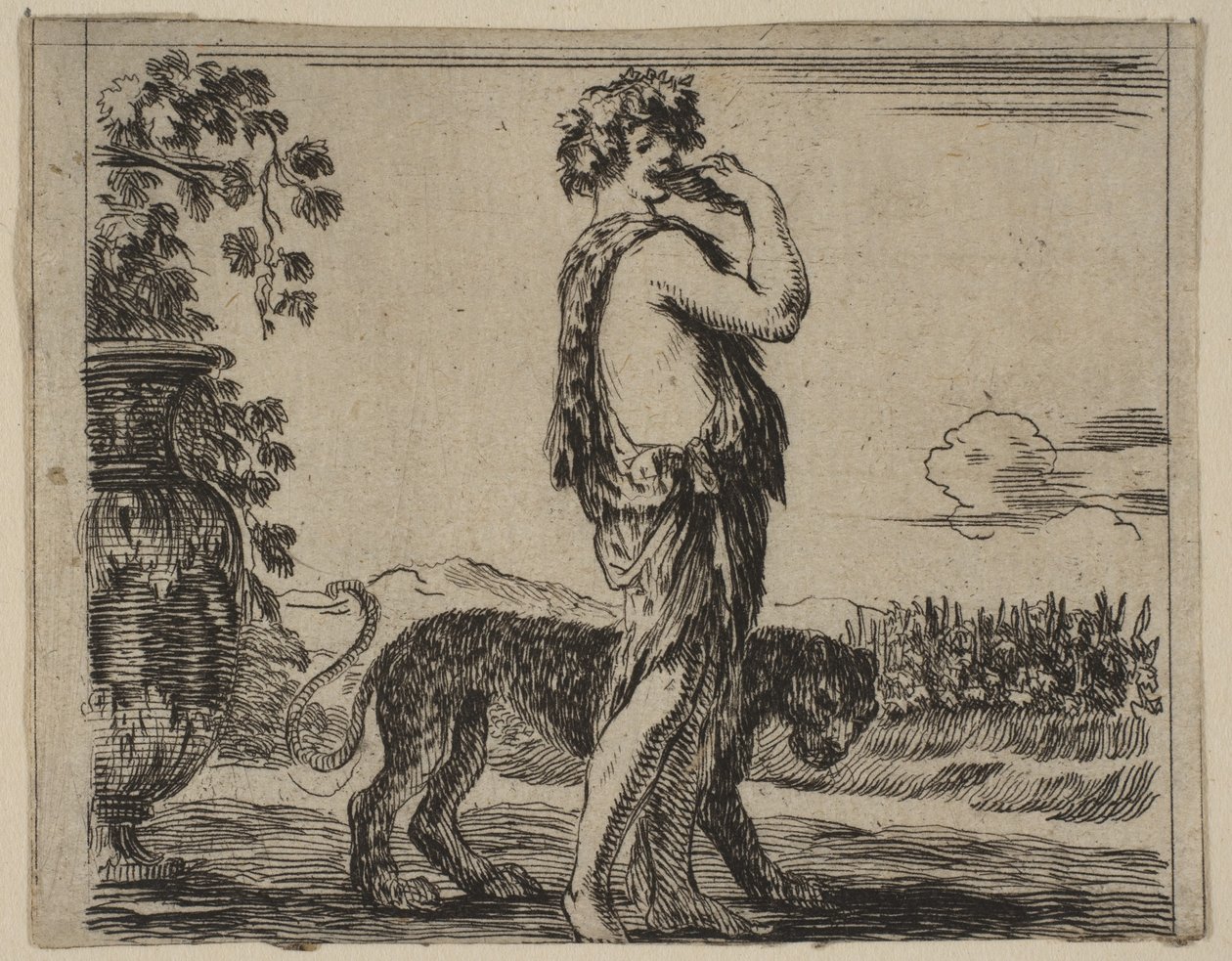 Baco, de Game of Mythology Jogo de Mitologia, 1644. de Stefano della Bella