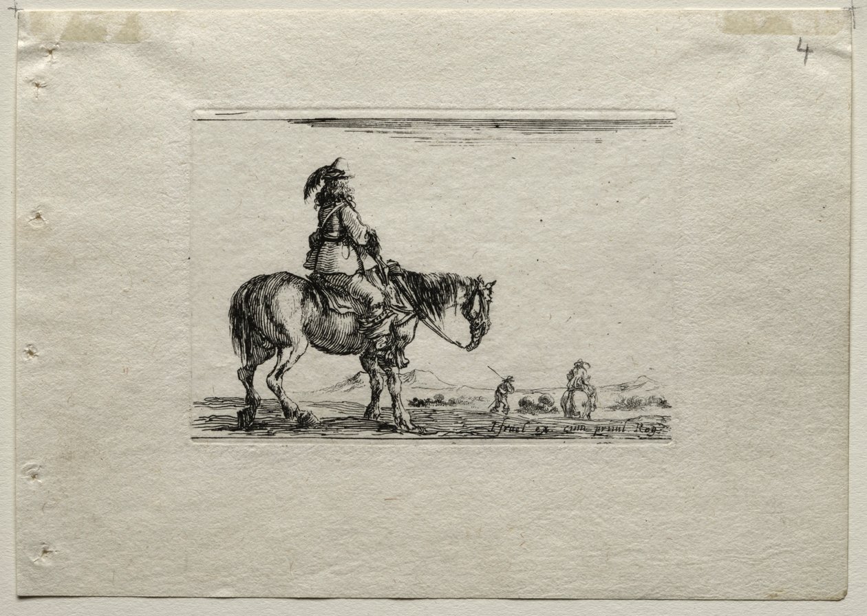 Caprichos: Cavalier montado. de Stefano della Bella