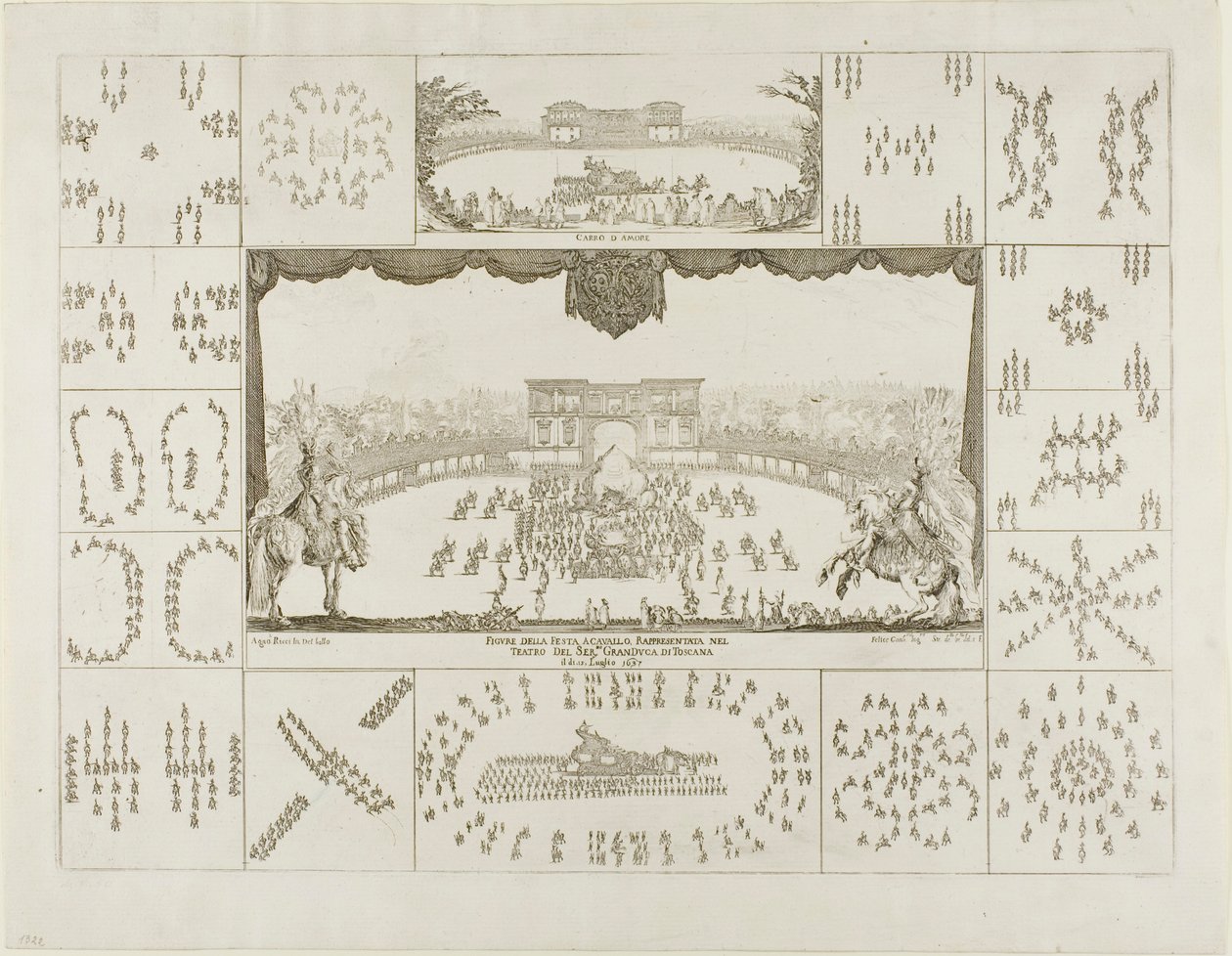 Carrossel para Fernando II, Duque de Toscana de Stefano della Bella