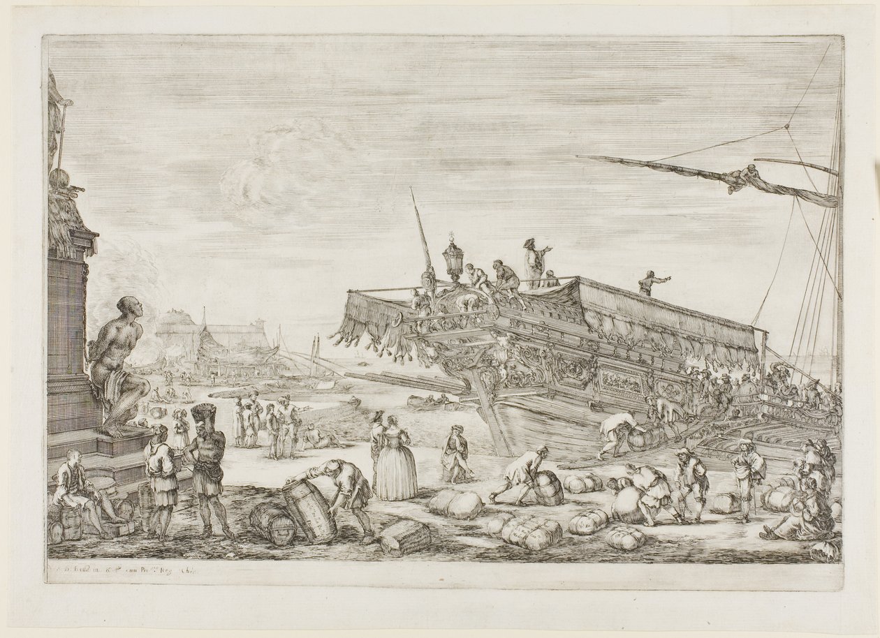 Mudança de uma galé da Ordem de Santo Estêvão de Stefano della Bella
